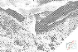 PontPöttyöző - Orsomarso, Calabria, Olaszország Méret: 40x60cm, Keretezés: Műanyagtáblával, Szín: Kék