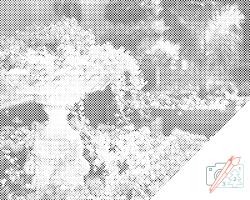  PontPöttyöző - Virágos kút Méret: 40x50cm, Keretezés: Műanyagtáblával, Szín: Piros