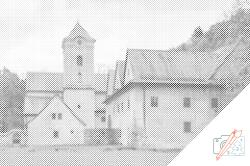  PontPöttyöző - Vöröskolostor, Szlovákia Méret: 40x60cm, Keretezés: Műanyagtáblával, Szín: Piros