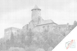 PontPöttyöző - Ólubló vára, Szlovákia Méret: 40x60cm, Keretezés: Fatáblával, Szín: Piros