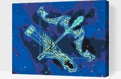  Festés számok szerint - Nyilas Méret: 40x50cm, Keretezés: Kartonlemezen