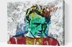 Festés számok szerint - James Dean Méret: 40x50cm, Keretezés: Műanyagtáblával