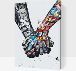  Festés számok szerint - Kapcsolódás Méret: 40x60cm, Keretezés: Műanyagtáblával