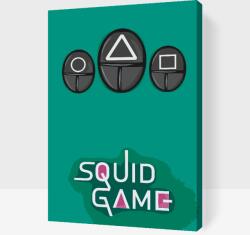 Festés számok szerint - Squid game - Jelek 2 Méret: 40x60cm, Keretezés: Műanyagtáblával
