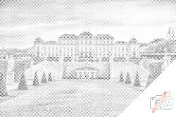  PontPöttyöző - Belvedere kastély, Bécs Méret: 40x60cm, Keretezés: Műanyagtáblával, Szín: Zöld