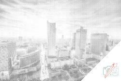  PontPöttyöző - Varsó, Lengyelország Méret: 40x60cm, Keretezés: Kartonlemezen, Szín: Zöld