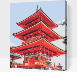 Festés számok szerint - Senso-ji-palota 2 Méret: 30x40cm, Keretezés: Műanyagtáblával