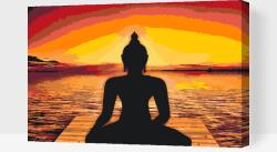  Festés számok szerint - Relaxáció, jóga, Buddha Méret: 40x60cm, Keretezés: Műanyagtáblával