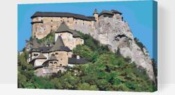  Festés számok szerint - Árva vára, Szlovákia Méret: 40x60cm, Keretezés: Kartonlemezen