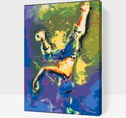 Festés számok szerint - Break tánc Méret: 40x60cm, Keretezés: Műanyagtáblával