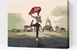  Festés számok szerint - Tánc a város utcáin Méret: 40x50cm, Keretezés: Műanyagtáblával