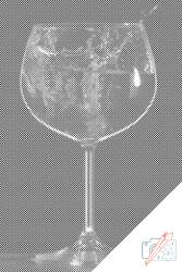  PontPöttyöző - Vörösbor Méret: 40x60cm, Keretezés: Műanyagtáblával, Szín: Piros