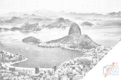 PontPöttyöző - Rio De Janeiro Méret: 40x60cm, Keretezés: Kartonlemezen, Szín: Piros