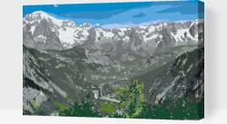 Festés számok szerint - Mont Blanc 2 Méret: 40x60cm, Keretezés: Kartonlemezen