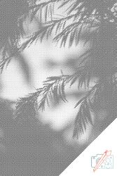  PontPöttyöző - Naplemente árnyék Méret: 40x60cm, Keretezés: Műanyagtáblával, Szín: Kék