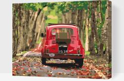 Festés számok szerint - Fiat 500 Méret: 40x50cm, Keretezés: Kartonlemezen