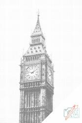  PontPöttyöző - Big Ben Méret: 40x60cm, Keretezés: Műanyagtáblával, Szín: Kék