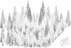  PontPöttyöző - Fenyő Méret: 40x60cm, Keretezés: Kartonlemezen, Szín: Zöld