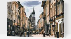 Festés számok szerint - Utca Krakkóban, Lengyelország Méret: 40x60cm, Keretezés: Műanyagtáblával