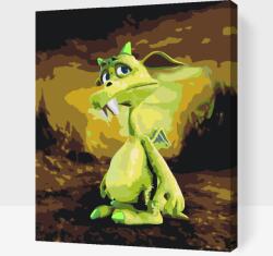 Festés számok szerint - Mitológiai lény Méret: 40x60cm, Keretezés: Műanyagtáblával