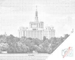  PontPöttyöző - Bukarest Méret: 30x40cm, Keretezés: Műanyagtáblával, Szín: Fekete