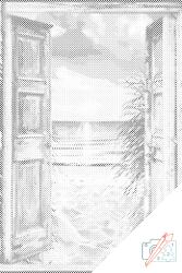  PontPöttyöző - Paradicsom kapuja Méret: 40x60cm, Keretezés: Műanyagtáblával, Szín: Piros