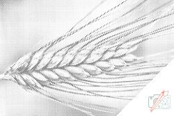  PontPöttyöző - Gabona Méret: 40x60cm, Keretezés: Kartonlemezen, Szín: Kék