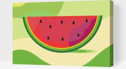  Festés számok szerint - Görögdinnye Méret: 40x60cm, Keretezés: Kartonlemezen