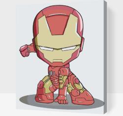 Festés számok szerint - Iron Man 2 Méret: 40x50cm, Keretezés: Fatáblával