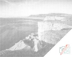  PontPöttyöző - Wales, Egyesült Királyság Méret: 30x40cm, Keretezés: Műanyagtáblával, Szín: Kék