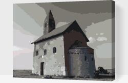 Festés számok szerint - Dražovcei templom, Nyitra, Szlovákia Méret: 30x40cm, Keretezés: Fatáblával