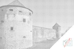 PontPöttyöző - Bozóki kolostor, Szlovákia Méret: 40x60cm, Keretezés: Műanyagtáblával, Szín: Piros