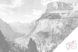 PontPöttyöző - Ordesa Kanyon, Spanyolország 2 Méret: 40x60cm, Keretezés: Műanyagtáblával, Szín: Kék