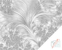  PontPöttyöző - Fraktálos tollak Méret: 30x40cm, Keretezés: Műanyagtáblával, Szín: Kék