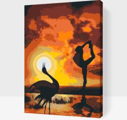 Festés számok szerint - Tánc a naplementében Méret: 40x60cm, Keretezés: Műanyagtáblával