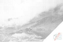  PontPöttyöző - Bilea-tó, Románia Méret: 40x60cm, Keretezés: Kartonlemezen, Szín: Fekete