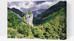 Festés számok szerint - Orsomarso, Calabria, Olaszország Méret: 40x60cm, Keretezés: Kartonlemezen