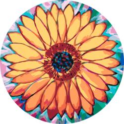  Festés számok szerint - Színes napraforgó Méret: 50x50cm, Keretezés: Műanyagtáblával