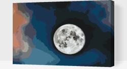 Festés számok szerint - Hold Méret: 40x60cm, Keretezés: Műanyagtáblával