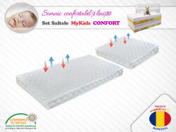 MyKids Set saltele MyKids Cocos Confort II 120x70x10 (cm) + 50x70x10 (cm) (00008246) - drool Saltea bebelusi