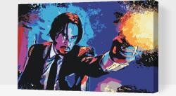  Festés számok szerint - John Wick Shot! Méret: 40x60cm, Keretezés: Műanyagtáblával