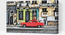 Festés számok szerint - Autóval Kubában Méret: 40x60cm, Keretezés: Fatáblával