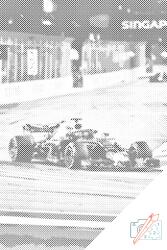 PontPöttyöző - Monopost Redbull Méret: 40x60cm, Keretezés: Műanyagtáblával, Szín: Piros