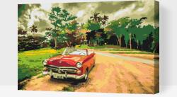  Festés számok szerint - Utazás Cabrioban Méret: 40x60cm, Keretezés: Kartonlemezen