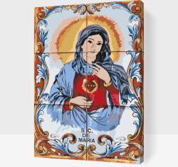  Festés számok szerint - Madonna Méret: 40x60cm, Keretezés: Műanyagtáblával