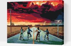 Festés számok szerint - Stranger Things Méret: 40x50cm, Keretezés: Kartonlemezen