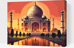  Festés számok szerint - Meseszép Taj Mahal Méret: 40x50cm, Keretezés: Fatáblával