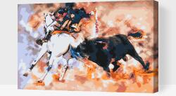 Festés számok szerint - Bikaviadal Méret: 40x60cm, Keretezés: Kartonlemezen