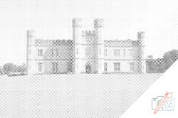  PontPöttyöző - Leedsi kastély, Anglia Méret: 40x60cm, Keretezés: Műanyagtáblával, Szín: Zöld