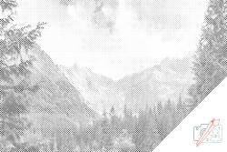  PontPöttyöző - Magas-Tátra 2 Méret: 40x60cm, Keretezés: Műanyagtáblával, Szín: Zöld